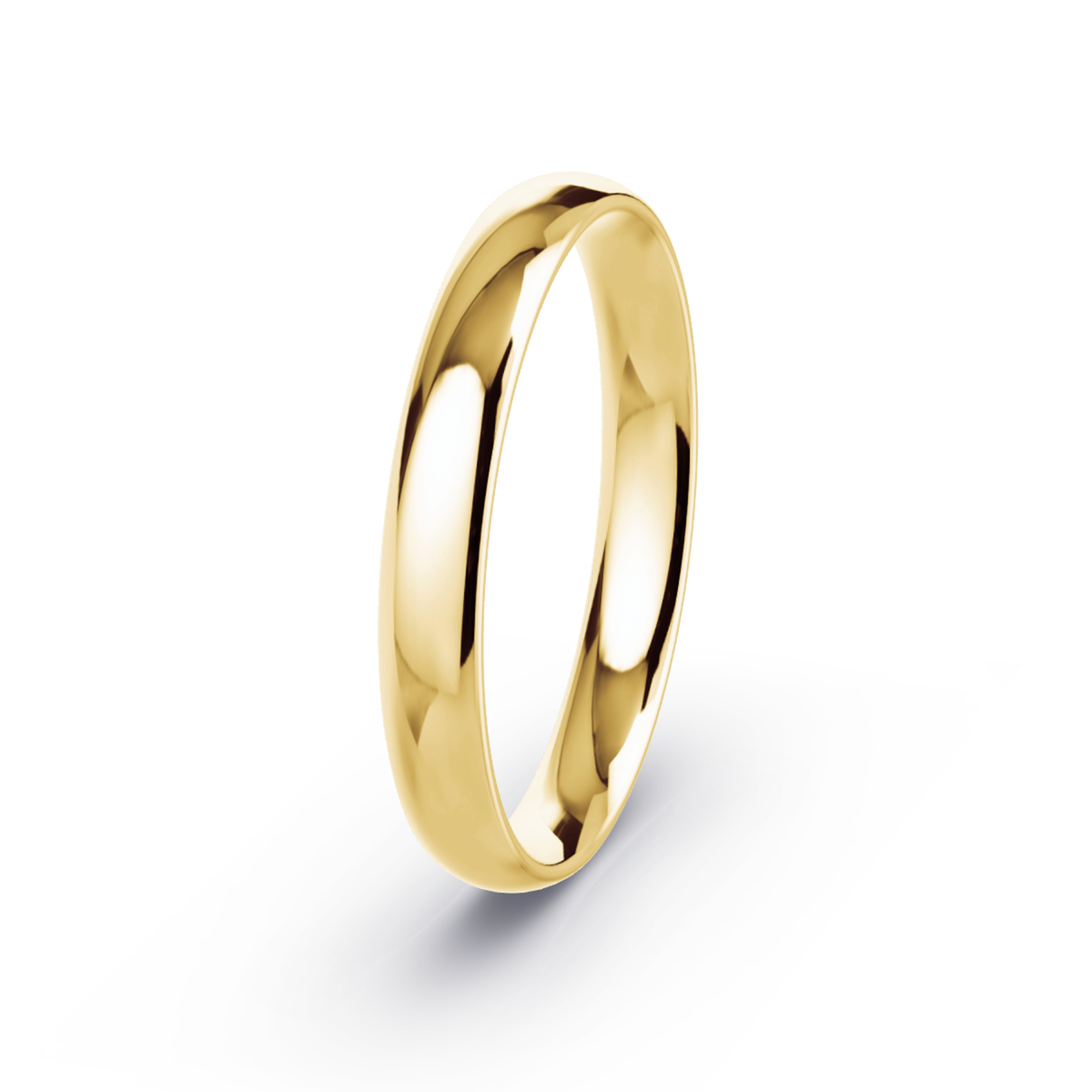 3mm 10K Gold Traditional Court Band