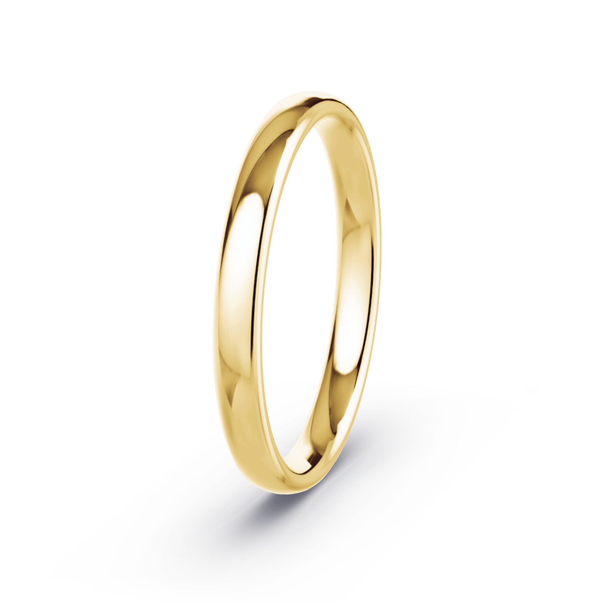 2.5mm 14K Gold Double Comfort Band