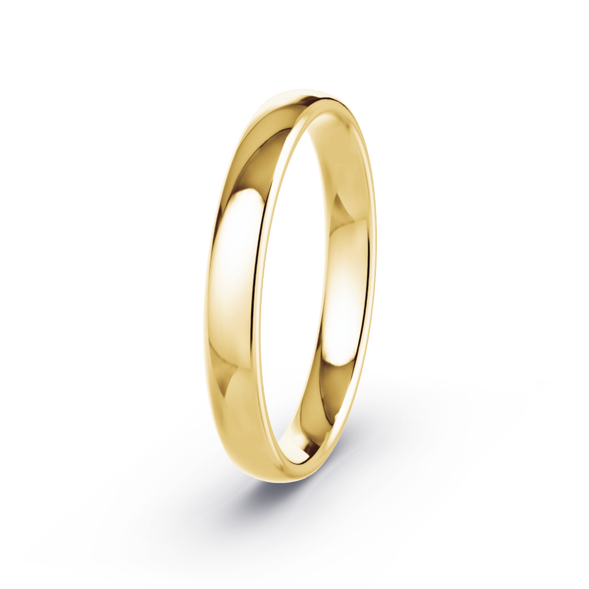 3mm 14K Gold Double Comfort Band