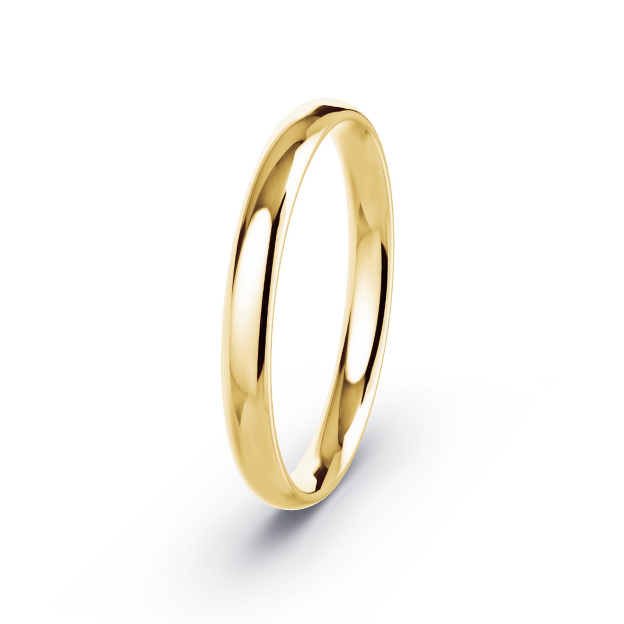 2.5mm 10K Gold Traditional Court Band