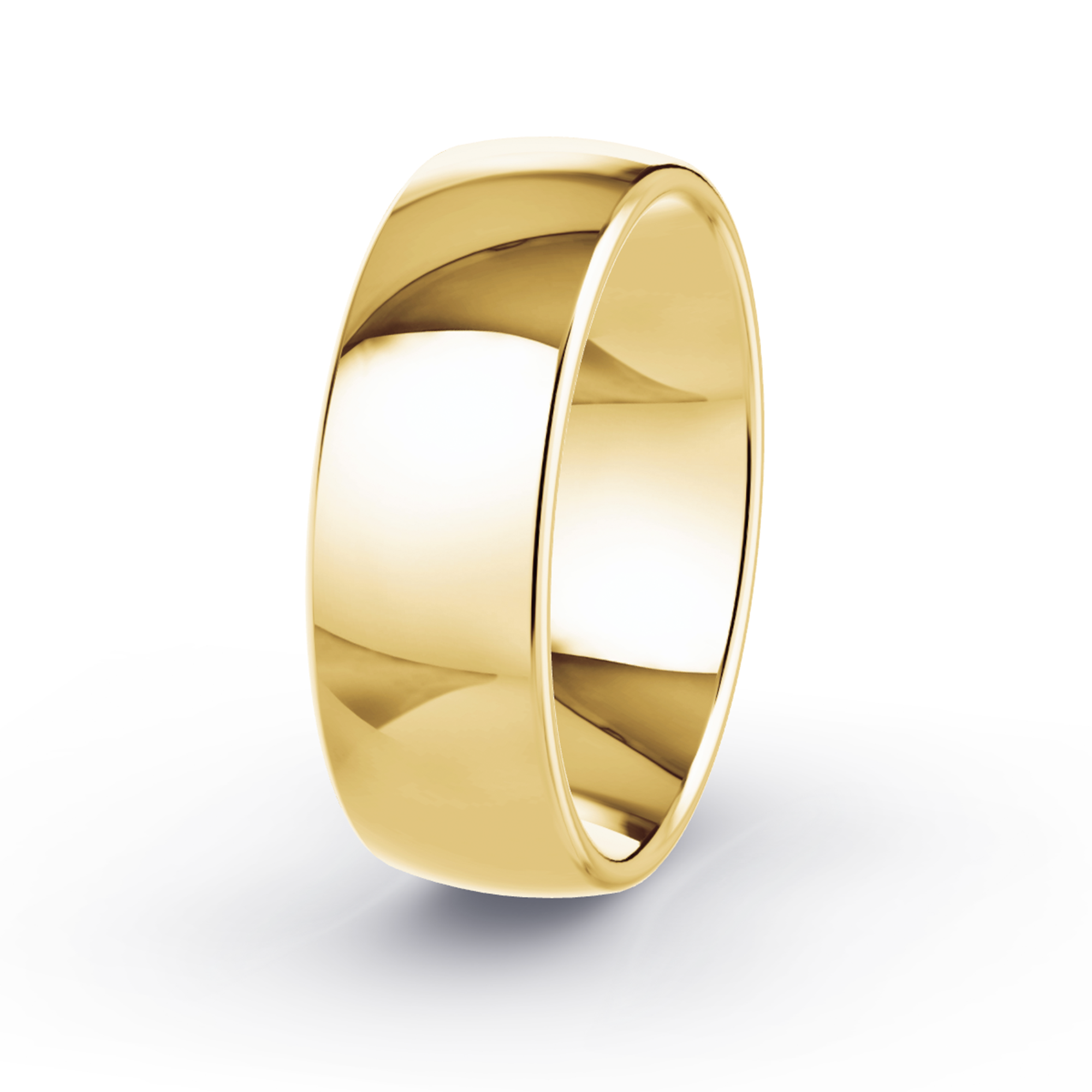 7mm 10K Gold Double Comfort Band