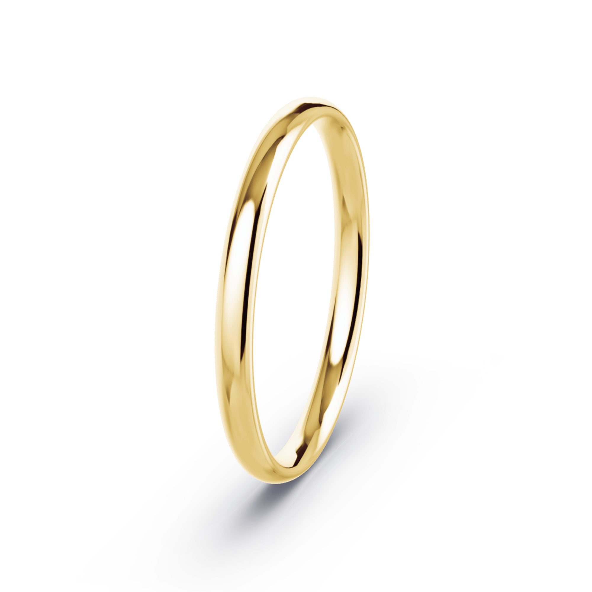 2mm 10K Gold Traditional Court Band