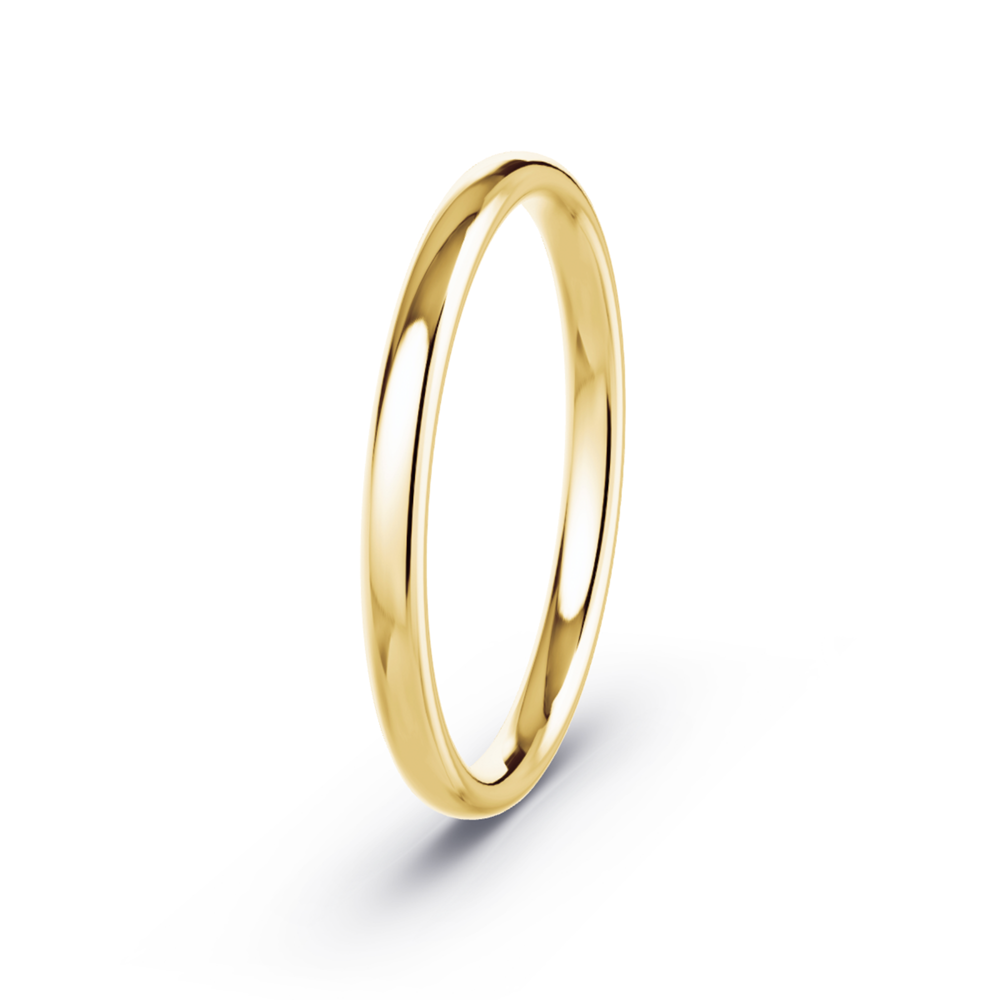 2mm 18K Gold Double Comfort Band